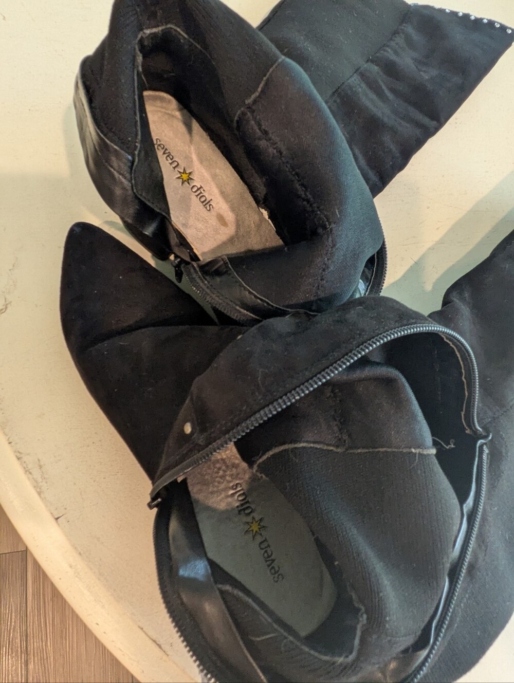 Over-the-Knee Studded Block Heel Boots - Picture 11 of 17